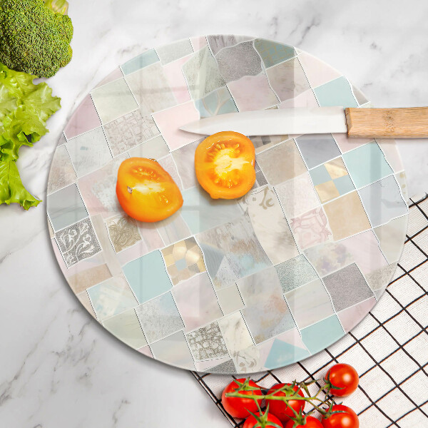 Skleněná deska do kuchyně Pastelové složení