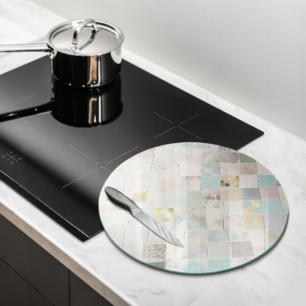 Skleněná deska do kuchyně Pastelové složení