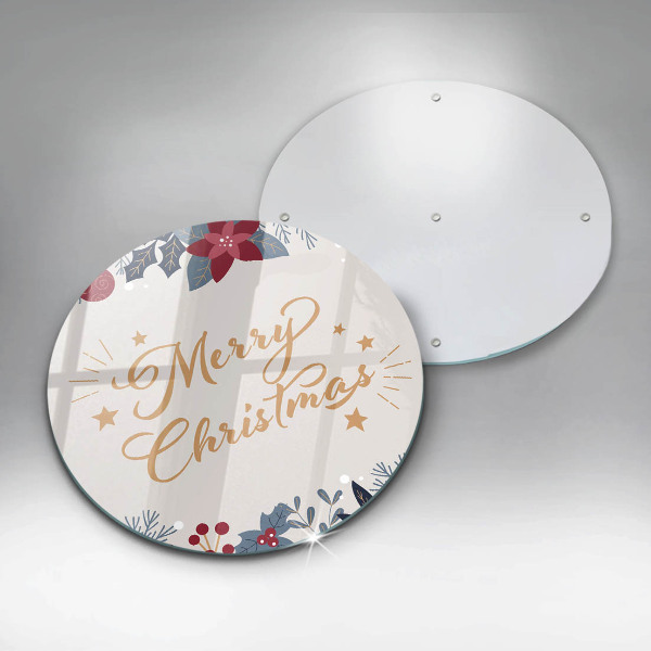 Skleněná deska do kuchyně Merry christmas