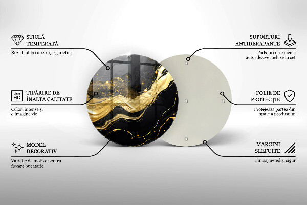 Skleněná deska do kuchyně Elegantní abstrakce