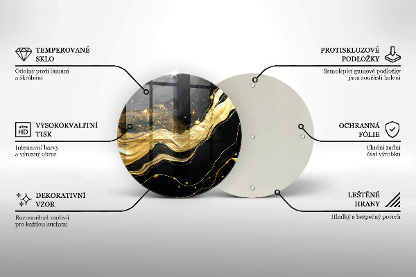 Skleněná deska do kuchyně Elegantní abstrakce