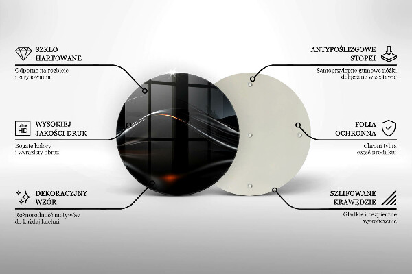 Skleněná deska do kuchyně Abstraktní 3d design