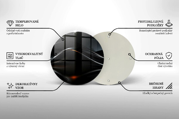 Skleněná deska do kuchyně Abstraktní 3d design