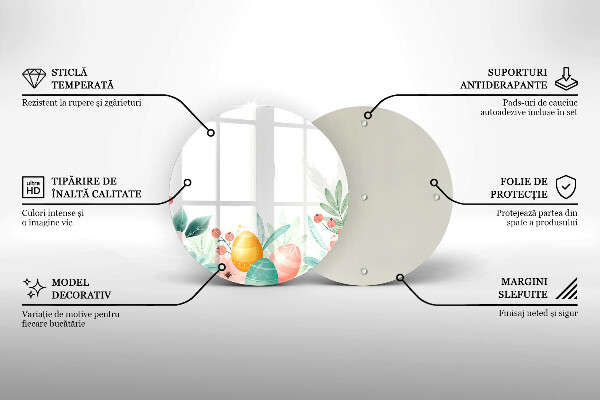 Skleněná deska do kuchyně Velikonoční vajíčka