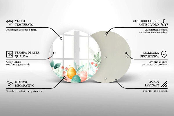Skleněná deska do kuchyně Velikonoční vajíčka