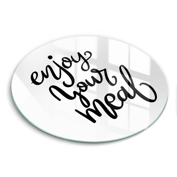 Skleněná deska do kuchyně Enjoy your meal