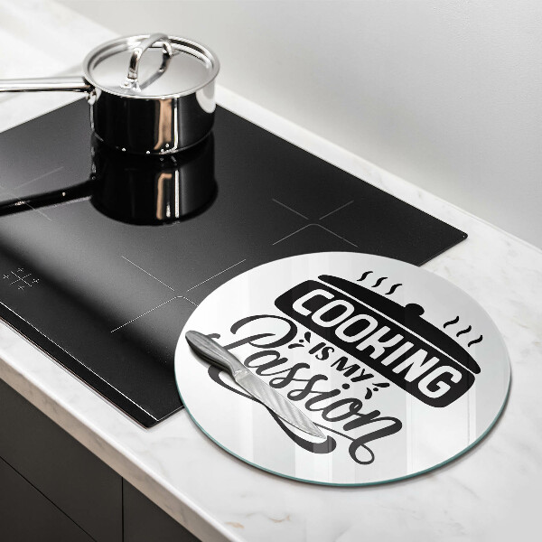 Skleněná deska do kuchyně Cooking is my passion