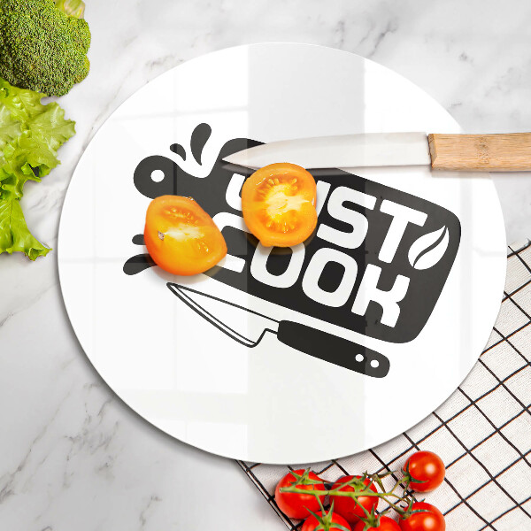 Skleněná deska do kuchyně Just cook