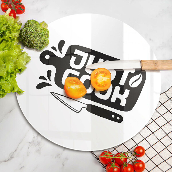 Skleněná deska do kuchyně Just cook