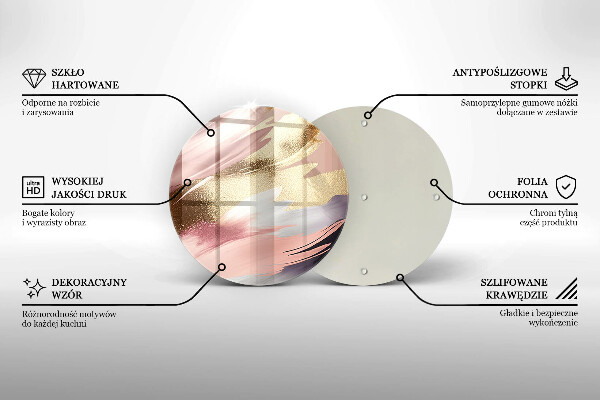 Skleněné krájecí prkénko Pastelové skvrny