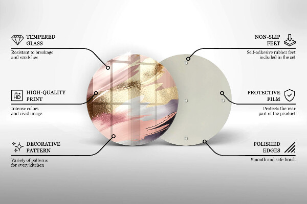 Skleněné krájecí prkénko Pastelové skvrny