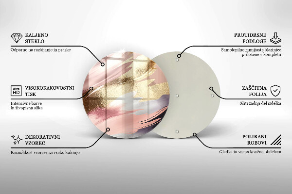 Skleněné krájecí prkénko Pastelové skvrny