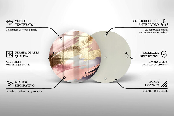 Skleněné krájecí prkénko Pastelové skvrny