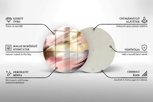Skleněné krájecí prkénko Pastelové skvrny