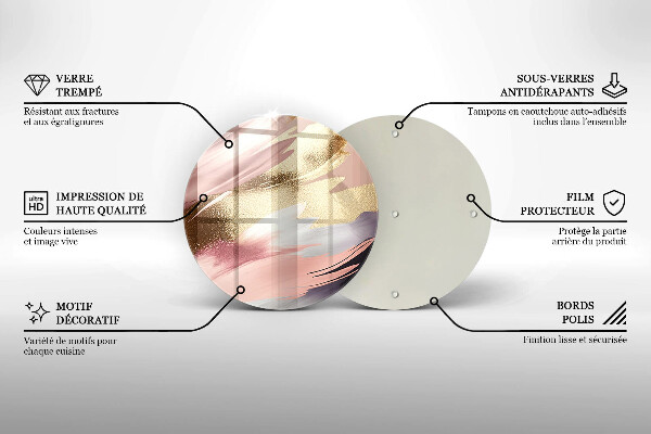 Skleněné krájecí prkénko Pastelové skvrny