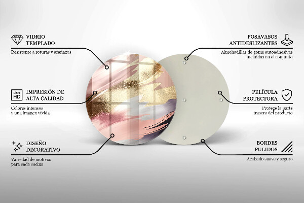 Skleněné krájecí prkénko Pastelové skvrny