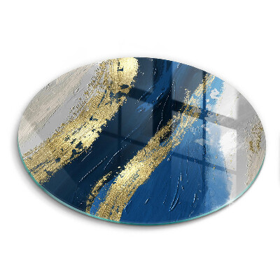 Skleněné krájecí prkénko Textura se zlatem