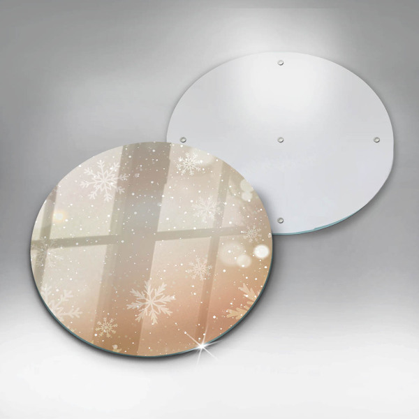 Skleněné krájecí prkénko Sněhové vločky