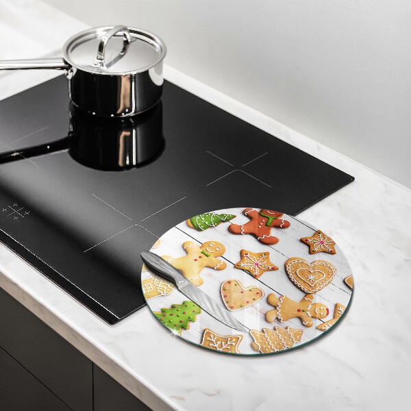 Skleněné krájecí prkénko Vánoční perníčky