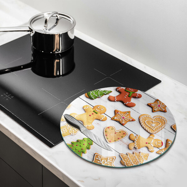 Skleněné krájecí prkénko Vánoční perníčky