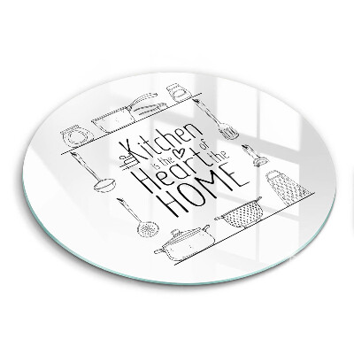 Skleněná deska do kuchyně Nápis věta