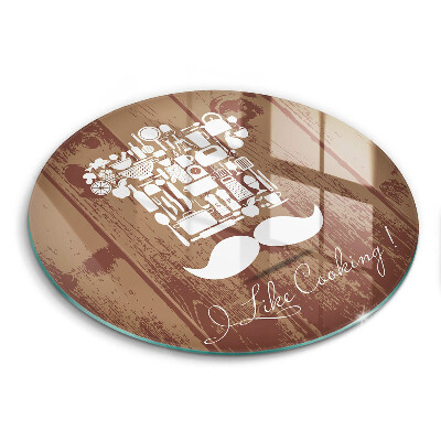 Skleněná deska do kuchyně I like cooking