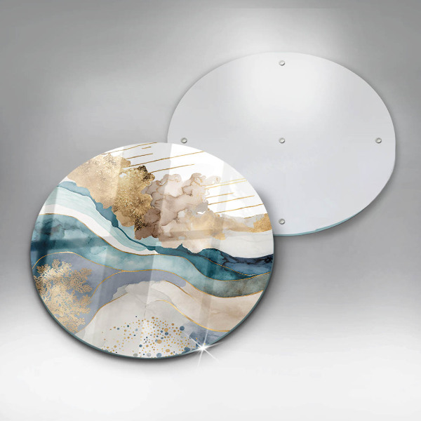 Skleněná krájecí deska Barevný mramor