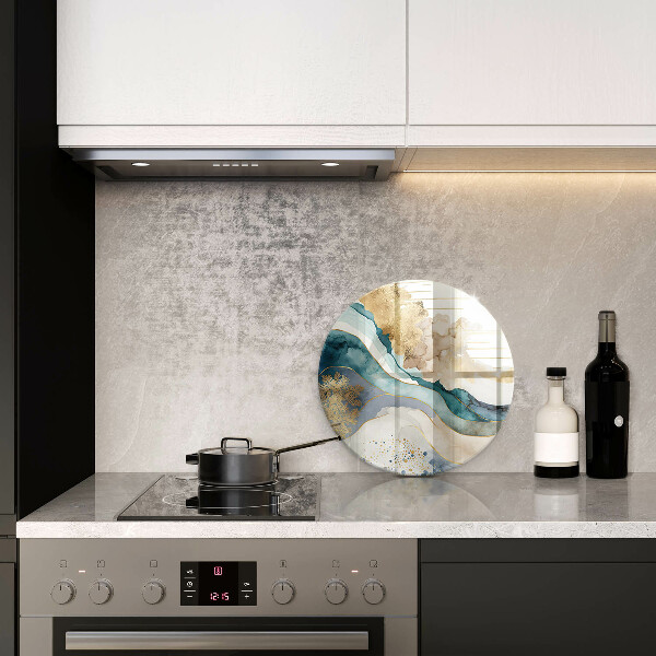 Skleněná krájecí deska Barevný mramor