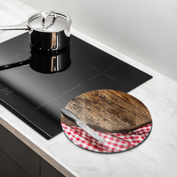 Skleněná krájecí deska Dřevěný stůl