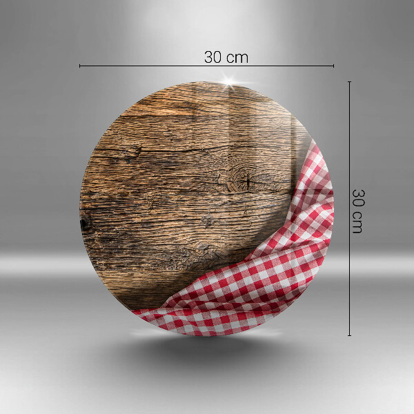 Skleněná krájecí deska Dřevěný stůl