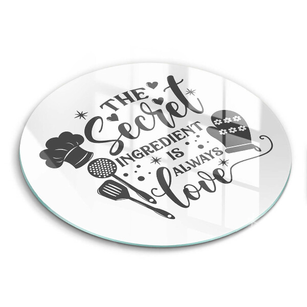 Skleněná krájecí deska Nápis věta