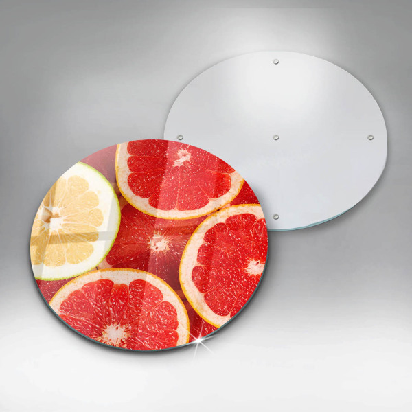 Skleněná krájecí deska Plátky grapefruitu
