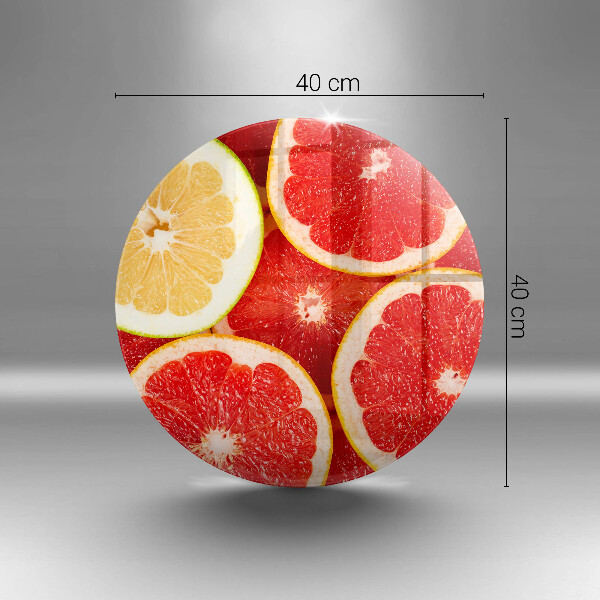 Skleněná krájecí deska Plátky grapefruitu