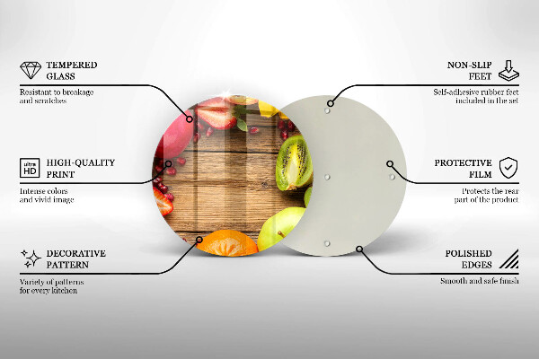Skleněná krájecí deska Čerstvé ovoce