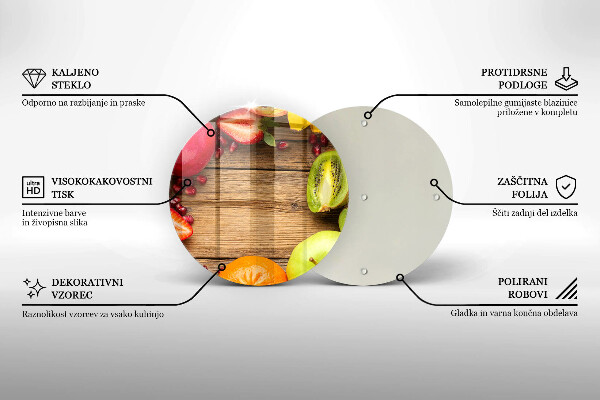 Skleněná krájecí deska Čerstvé ovoce