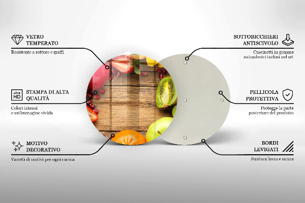 Skleněná krájecí deska Čerstvé ovoce
