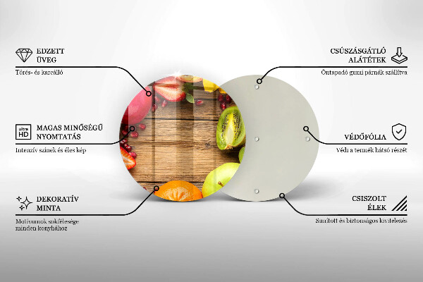 Skleněná krájecí deska Čerstvé ovoce