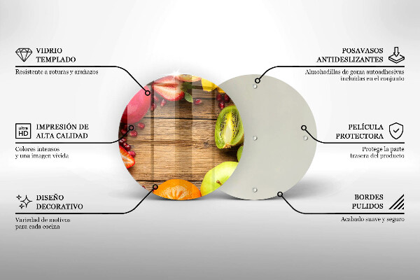 Skleněná krájecí deska Čerstvé ovoce