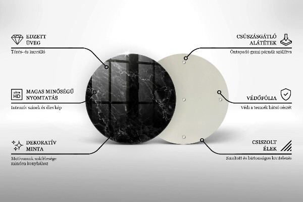 Skleněná deska do kuchyně Elegantní mramor