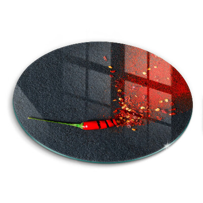 Skleněná deska do kuchyně Čili paprička