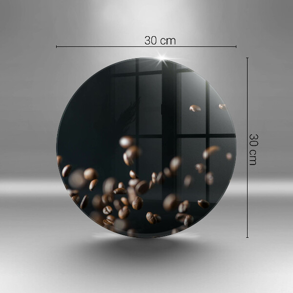 Skleněná deska do kuchyně Padající kávová zrna