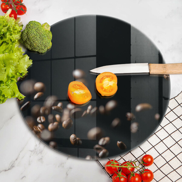 Skleněná deska do kuchyně Padající kávová zrna