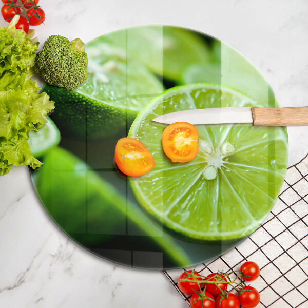 Skleněná deska do kuchyně Limetkový citrus