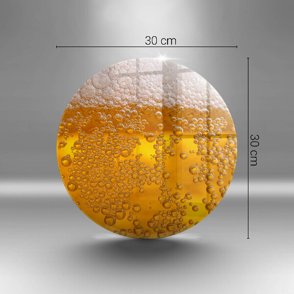 Skleněné krájecí prkénko Pijte pivní pěnu