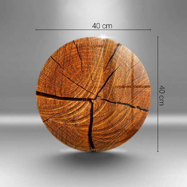 Skleněná deska do kuchyně Dřevěná konstrukce kmene