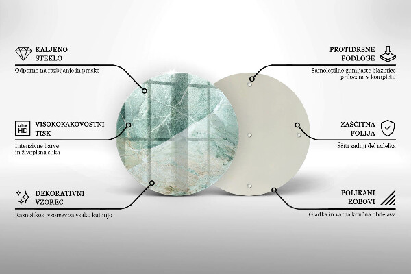 Skleněná deska do kuchyně Kamenná struktura