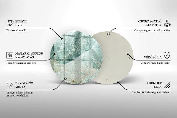 Skleněná deska do kuchyně Kamenná struktura