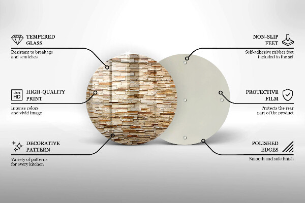 Skleněná deska do kuchyně Textura dekorativních kamenů