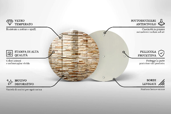 Skleněná deska do kuchyně Textura dekorativních kamenů
