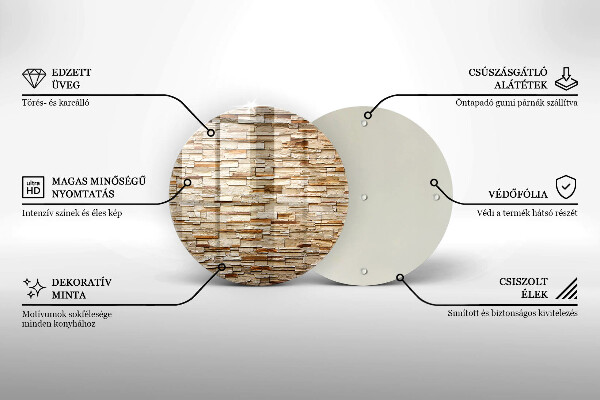 Skleněná deska do kuchyně Textura dekorativních kamenů